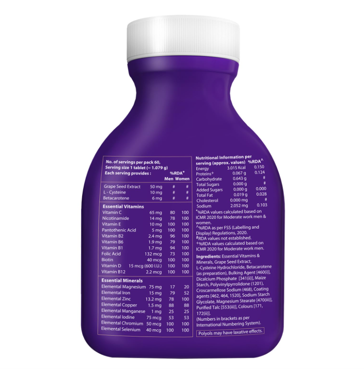 Perfectil Skin Hair Nails Multivitamin Tablets 60 Count