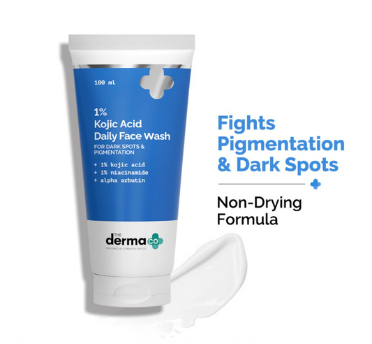 The Derma Co 1% Kojic Acid Face Wash | With Niacinamide & Alpha Arbutin